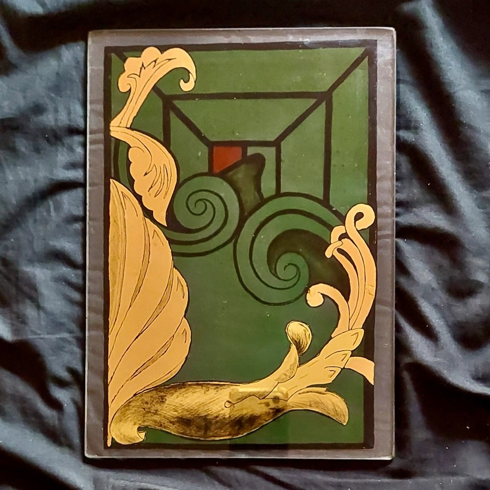 Reverse glass sign painting